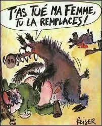 ''Dans sa maison un grand -------------
Regardait par la fenêtre
Un lapin venir à lui
Et frapper chez lui
----------, ----------- ouvre-moi
Ou le chasseur me tuera
Lapin lapin entre et viens 
Me serrer la main''

Complétez.