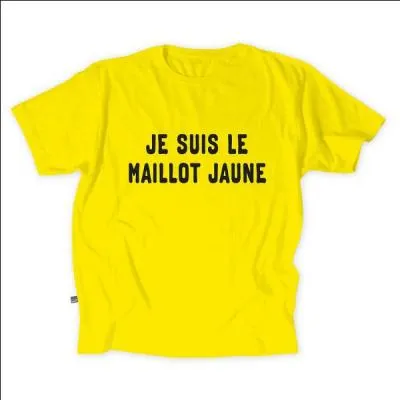 C'est sans problème que ce maillot jaune va vous indiquer de quelle course il s'agit.