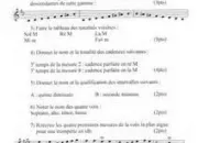 Quiz Entranement examen blanc - Solfge thorique, niveau fin 2e cycle