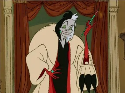 De quelle couleur est la voiture de Cruella dans "Les 101 Dalmatiens" ?