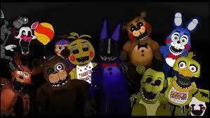 Tous ces animatronics viennent de "FNAF" :