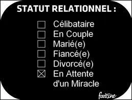 D'après une enquête réalisée par l'INSEE en 2013, combien de célibataires y aurait-il approximativement en France ? (Sur un panel d'environ 50 millions d'adultes)