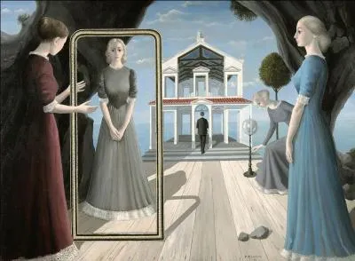 Vous pouvez agrandir toutes les images : quel est le titre de cette oeuvre de Paul Delvaux ?