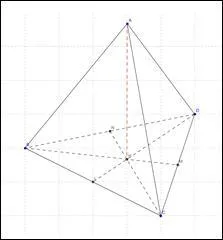 Combien y a-t-il de faces sur une pyramide à base triangulaire ?