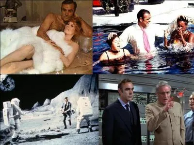 C'est un film d'espionnage, d'action britannique. Il a été réalisé par Guy Hamilton.
Sean Connery, Jill St John, Charles Gray, Jimmy Dean font partie de la distribution. 
Des pierres de valeur disparaissent, un laser doit détruire la ville de Washington. Un agent de « Sa Majesté » est au boulot ! 
Quel est ce film ?