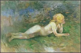 On commence avec ce tableau intitulé "Bergère nue couchée". Il a été peint par ...