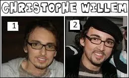 Voici Christophe Willem et un sosie. Lequel est rellement le chanteur bien connu ?