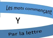 Quiz Les mots commenant par la lettre Y