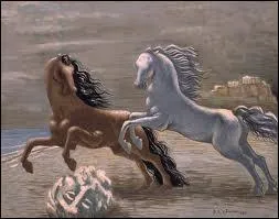 Qui a peint "Chevaux au bord de la mer" ?