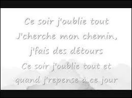 Qui chante "J'oublie tout" ?