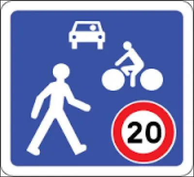 Que signifie le panneau de signalisation présenté sur l'image ?