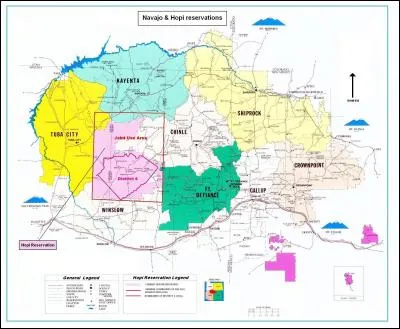 Arrivés vers le VIIIe s. dans la région, les Hopis vivent aujourd'hui dans une réserve de l'Arizona enclavée dans une autre : laquelle ?