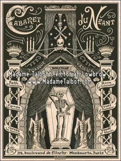 Le Cabaret du Néant fondé en 1892 par Antonin se situait au 34, boulevard de Clichy. Dans quel quartier pouvait-on donc passer dans le néant ?