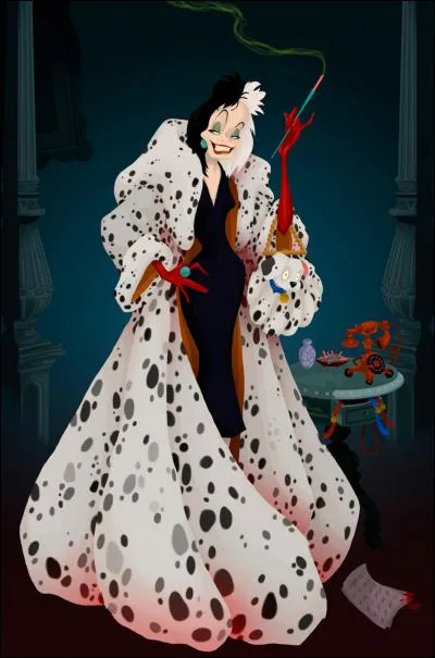 Comment s'appelle la méchante dame qui a enlevé 101 dalmatiens ?