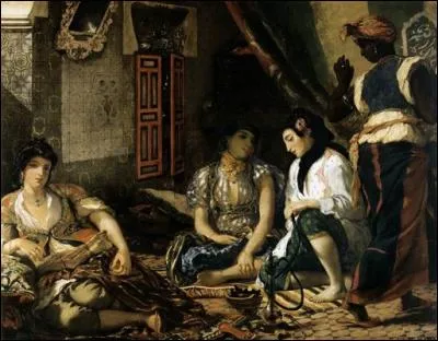 Eugène Delacroix a peint "Femmes d'Alger".