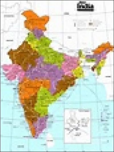 Comment se situe la superficie de la France (métropolitaine) par rapport à celle de l'Inde ?