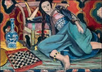 Qui a peint "Odalisque accoudée à une chaise turque" ?