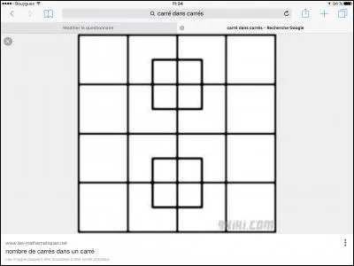Combien y a-t-il de carrés ?