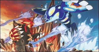 Quelles sont les transformations que Kyogre et Groudon peuvent faire avec les gemmes rouge et bleue ?