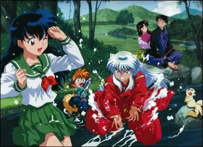 Qui sont les membres du groupe qui accompagnent Inuyasha ?