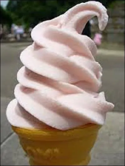 Sur l'image, vous pouvez voir une glace...