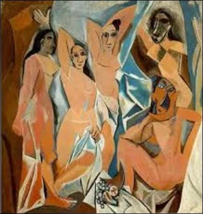 On commence gentiment ce quiz par ce tableau de 1907, "Les Demoiselles d'Avignon". Huile sur toile d'un très grand format (H : 2,43 m x L : 2,33 m), elle représente des prostituées catalanes turbinant dans les bordels de la Carrer d'Avinyo (la rue d'Avignon), à Barcelone. Peinture qui choqua en son temps, quel peintre cubiste et surréaliste est l'auteur de cette oeuvre?