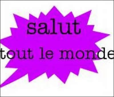 Comment diriez-vous "salut" en langage sms ?