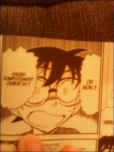 Pourquoi Conan est paniqué sur l'image ?