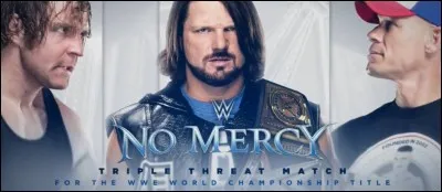 Quel est le main event de No Mercy 2016 ?