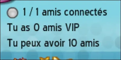 Combien peut-on avoir d'amis au niveau 1 ?